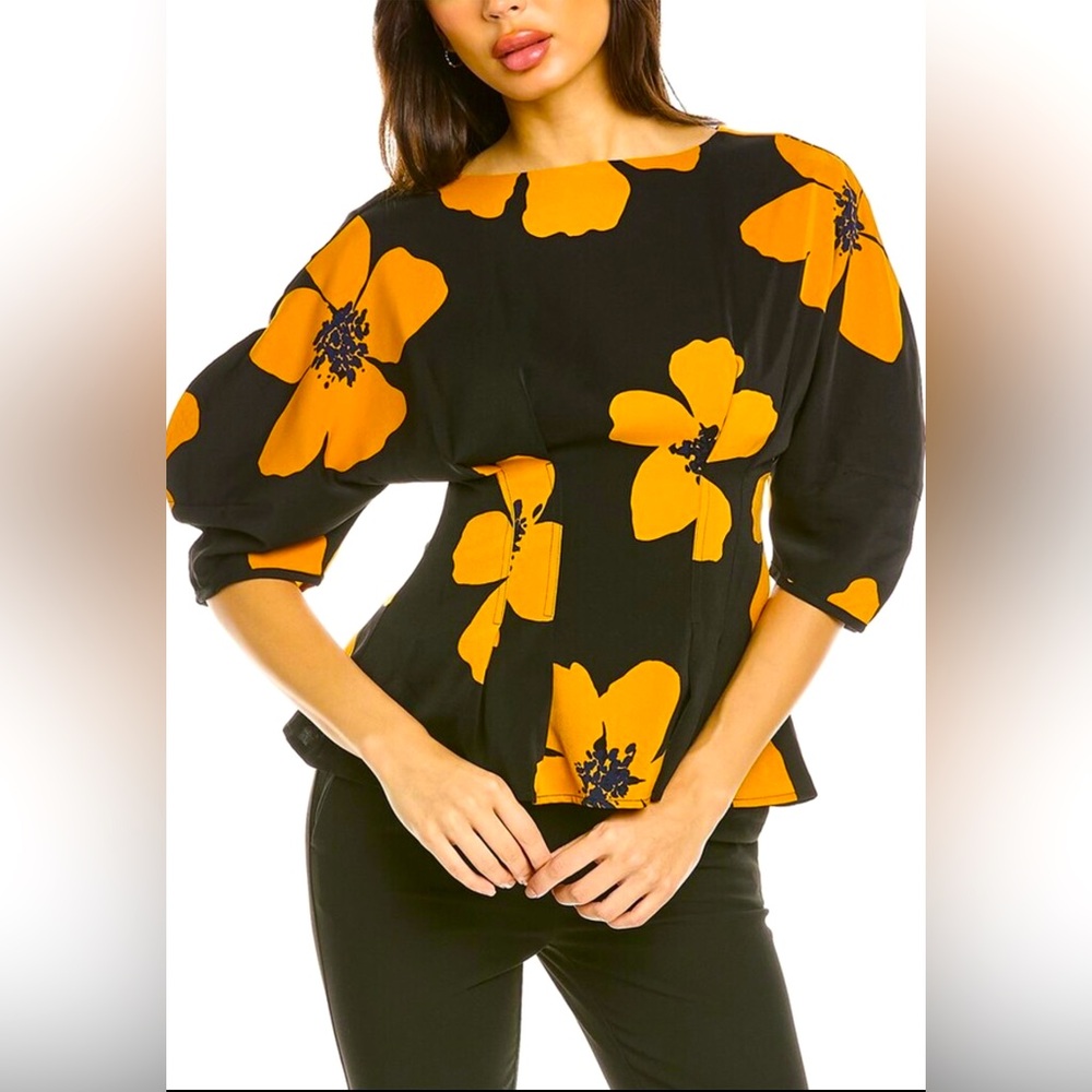 Gracia Flower Print Top NWT‎ Size Large